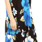 Sakkas Aba Women's Casual Summer Floral Print Sleeveless Loose Dress Cover-up