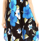 Sakkas Aba Women's Casual Summer Floral Print Sleeveless Loose Dress Cover-up