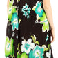 Sakkas Aba Women's Casual Summer Floral Print Sleeveless Loose Dress Cover-up