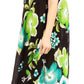 Sakkas Aba Women's Casual Summer Floral Print Sleeveless Loose Dress Cover-up