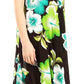 Sakkas Aba Women's Casual Summer Floral Print Sleeveless Loose Dress Cover-up