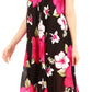 Sakkas Aba Women's Casual Summer Floral Print Sleeveless Loose Dress Cover-up