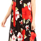 Sakkas Aba Women's Casual Summer Floral Print Sleeveless Loose Dress Cover-up