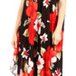 Sakkas Aba Women's Casual Summer Floral Print Sleeveless Loose Dress Cover-up