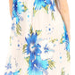 Sakkas Aba Women's Casual Summer Floral Print Sleeveless Loose Dress Cover-up
