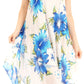 Sakkas Aba Women's Casual Summer Floral Print Sleeveless Loose Dress Cover-up