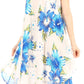 Sakkas Aba Women's Casual Summer Floral Print Sleeveless Loose Dress Cover-up