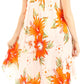 Sakkas Aba Women's Casual Summer Floral Print Sleeveless Loose Dress Cover-up