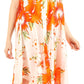 Sakkas Aba Women's Casual Summer Floral Print Sleeveless Loose Dress Cover-up