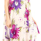 Sakkas Aba Women's Casual Summer Floral Print Sleeveless Loose Dress Cover-up