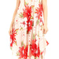 Sakkas Aba Women's Casual Summer Floral Print Sleeveless Loose Dress Cover-up