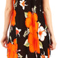Sakkas Clara Women's Casual Summer Sleeveless Sundress Loose Floral Print Dress