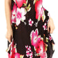 Sakkas Clara Women's Casual Summer Sleeveless Sundress Loose Floral Print Dress