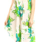 Sakkas Clara Women's Casual Summer Sleeveless Sundress Loose Floral Print Dress