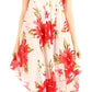 Sakkas Clara Women's Casual Summer Sleeveless Sundress Loose Floral Print Dress