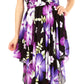 Sakkas Hamisi Women's Tube Spaghetti Strap Floral Print Summer Casual Short Dress