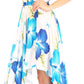 Sakkas Hamisi Women's Tube Spaghetti Strap Floral Print Summer Casual Short Dress