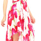 Sakkas Hamisi Women's Tube Spaghetti Strap Floral Print Summer Casual Short Dress