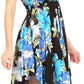 Sakkas Kiera Women's Tube Spaghetti Strap Floral Print Summer Casual Short Dress