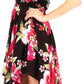 Sakkas Kiera Women's Tube Spaghetti Strap Floral Print Summer Casual Short Dress