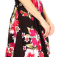 Sakkas Kiera Women's Tube Spaghetti Strap Floral Print Summer Casual Short Dress