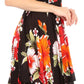 Sakkas Kiera Women's Tube Spaghetti Strap Floral Print Summer Casual Short Dress