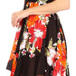 Sakkas Kiera Women's Tube Spaghetti Strap Floral Print Summer Casual Short Dress