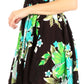 Sakkas Kiera Women's Tube Spaghetti Strap Floral Print Summer Casual Short Dress