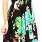 Sakkas Kiera Women's Tube Spaghetti Strap Floral Print Summer Casual Short Dress