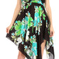 Sakkas Kiera Women's Tube Spaghetti Strap Floral Print Summer Casual Short Dress