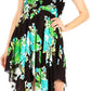 Sakkas Kiera Women's Tube Spaghetti Strap Floral Print Summer Casual Short Dress