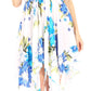 Sakkas Kiera Women's Tube Spaghetti Strap Floral Print Summer Casual Short Dress