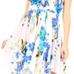 Sakkas Kiera Women's Tube Spaghetti Strap Floral Print Summer Casual Short Dress
