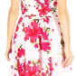 Sakkas Kiera Women's Tube Spaghetti Strap Floral Print Summer Casual Short Dress