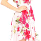 Sakkas Kiera Women's Tube Spaghetti Strap Floral Print Summer Casual Short Dress