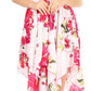 Sakkas Kiera Women's Tube Spaghetti Strap Floral Print Summer Casual Short Dress