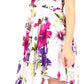 Sakkas Kiera Women's Tube Spaghetti Strap Floral Print Summer Casual Short Dress