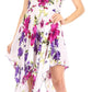Sakkas Kiera Women's Tube Spaghetti Strap Floral Print Summer Casual Short Dress