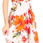 Sakkas Kiera Women's Tube Spaghetti Strap Floral Print Summer Casual Short Dress