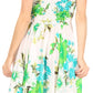 Sakkas Kiera Women's Tube Spaghetti Strap Floral Print Summer Casual Short Dress