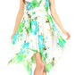 Sakkas Kiera Women's Tube Spaghetti Strap Floral Print Summer Casual Short Dress