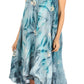 Sakkas Magy Women's Casual Summer Sleeveless Loose Tank Dress Tie-dye Floral Print