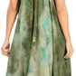 Sakkas Magy Women's Casual Summer Sleeveless Loose Tank Dress Tie-dye Floral Print