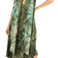 Sakkas Magy Women's Casual Summer Sleeveless Loose Tank Dress Tie-dye Floral Print