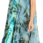 Sakkas Magy Women's Casual Summer Sleeveless Loose Tank Dress Tie-dye Floral Print