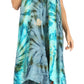 Sakkas Magy Women's Casual Summer Sleeveless Loose Tank Dress Tie-dye Floral Print