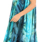 Sakkas Magy Women's Casual Summer Sleeveless Loose Tank Dress Tie-dye Floral Print