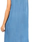 Sakkas Tinna Women's Casual Sleeveless Tank Flare Midi Boho Print Dress Cover-up