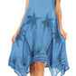 Sakkas Tinna Women's Casual Sleeveless Tank Flare Midi Boho Print Dress Cover-up