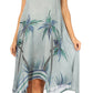 Sakkas Tinna Women's Casual Sleeveless Tank Flare Midi Boho Print Dress Cover-up